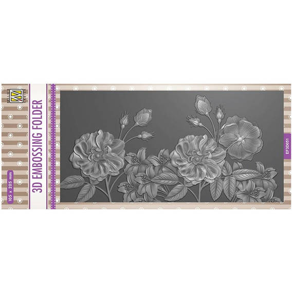 Nellie S Choice Embossing Folder Pr Gefolder Pr Geschablone Blumen