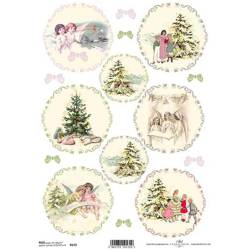 	ITD Reispapier Decoupage Bastelpapier Softpapier Serviettentechnik, Weihnachten