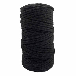 100m Baumwollkordel 5mm Seil aus Baumwolle mit Polyester Kern/Deko Schnur - Dunkelblau