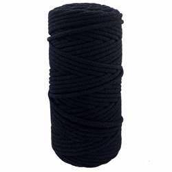 100m Baumwollkordel 5mm Seil aus Baumwolle mit Polyester Kern/Deko Schnur - tinte/dunkelblau