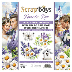 15x15 Elemente Papierset - SCRAPBOYS - Lavender Love Pop-Up