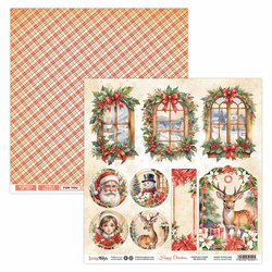 30x30cm doppelseitig Scrapbooking Papier - SCRAPBOYS - Happy Christmas 03