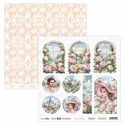 30x30cm doppelseitig Scrapbooking Papier - SCRAPBOYS - Sweet Peonies 03