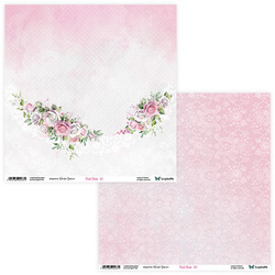 30x30cm doppelseitig Scrapbooking Papier - ScrapAndMe - Pink Roses 03/04