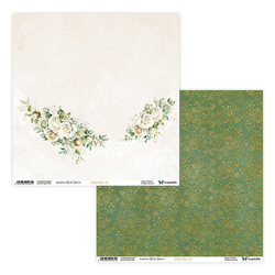 30x30cm doppelseitig Scrapbooking Papier - ScrapAndMe - White Roses 03/04