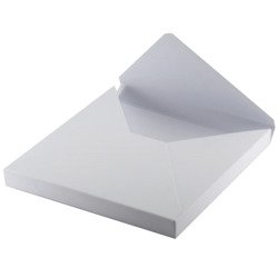 3D-Box/Umschlag weiß 15x15x1,5 - RzP