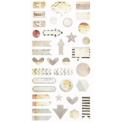 7 DOTS STUDIO Scrapbooking Papier Motivpapier 15x30cm - Elemente - Dreamscapes