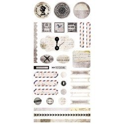 7 Dots Studio - Aufkleber Elemente 15x30 - Air Mail - 7 Dots Studio