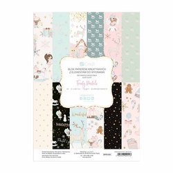 A4 Kreativpapierblock mit ausgeschnittenen Elementen - DP Craft - Frosty Pastels