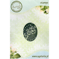 AGATAERIA - Transparent Stempel Motivstempel Clear Stamp -  Easter egg, Osterei 4 - Motiv