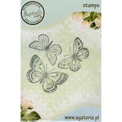 AGATERIA - Transparent Stempel Motivstempel, Butterflies, Schmetterlinge