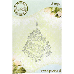 AGATERIA - Transparent Stempel Motivstempel Clear Stamp, Christmas Tree,  Weihnachtsbaum 2