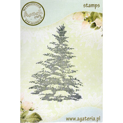 AGATERIA - Transparent Stempel Motivstempel Clear Stamp - Christmas tree small, Weihnachtsbaum klein