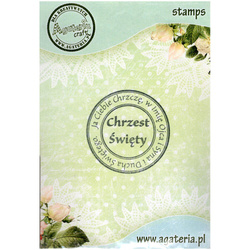 AGATERIA - Transparent Stempel Motivstempel Clear Stamp Chrzest Święty - Untertitel PL