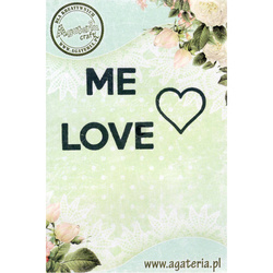 AGATERIA - Transparent Stempel Motivstempel Clear Stamp -  LOVE ME - Liebe mich