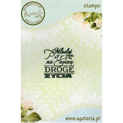 AGATERIA - Transparent Stempel Motivstempel Clear Stamp Młodej Parze ...- Untertitel PL