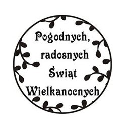 AGATERIA - Transparent Stempel Motivstempel Clear Stamp - Pogodnych, radosnych... Untertitel PL