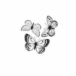 AGATERIA - Transparent Stempel Motivstempel Clear Stamp, Schmetterlinge