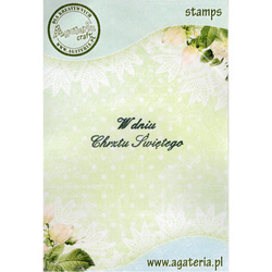 AGATERIA - Transparent Stempel Motivstempel Clear Stamp - W dniu chrztu świetego - Untertitel PL