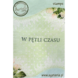 AGATERIA - Transparent Stempel Motivstempel Clear Stamp, W pętli czasu -Untertitel PL