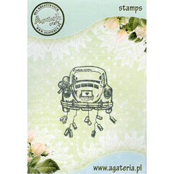 AGATERIA - Transparent Stempel Motivstempel Clear Stamp - Wedding humpback, Käfer Hochzeit