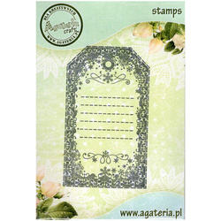 AGATERIA - Transparent Stempel Motivstempel Clear Stamp - Weihnachtsanhänger