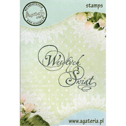 AGATERIA - Transparent Stempel Motivstempel Clear Stamp- Wesołych Świąt ... 11 Untertitel PL