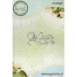 AGATERIA - Transparent Stempel Motivstempel Clear Stamp - Wesołych świąt 13.. - Untertitel PL