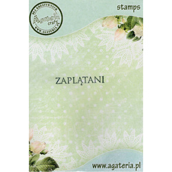 AGATERIA - Transparent Stempel Motivstempel Clear Stamp -  Zaplątani -Untertitel PL