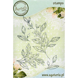 AGATERIA - Transparent Stempel Motivstempel, Set of twigs, Satz Zweige