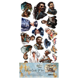 ALCHEMY OF ART 15x30cm doppelseitig Scrapbooking Papier 250g, Adventure Men