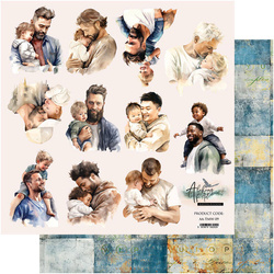 ALCHEMY OF ART 30x30cm doppelseitig Scrapbooking Papier 250g, The Men's World