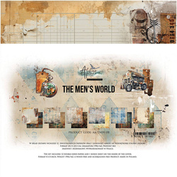 ALCHEMY OF ART Set 12Blatt 20x20cm doppelseitig Scrapbooking Papier 190g,  The Men's World