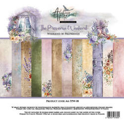 ART ALECHEMY Set 24 Blatt 20x20cm doppelseitig Scrapbooking Papier 190g, The Provence Weekend