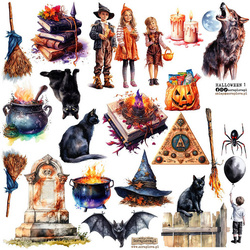 AUFKLEBER Dekor Stickers - ScrapLove - Halloween 1