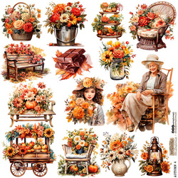 AUFKLEBER Dekor Stickers - ScrapLove - Herbst 4