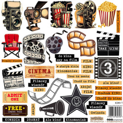 AUFKLEBER Dekor Stickers - ScrapLove - Kino 1