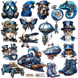 AUFKLEBER Dekor Stickers - ScrapLove - Steampunk 1