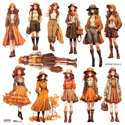 AUFKLEBER - ScrapLove - Autumn Girl 2