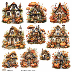 AUFKLEBER - ScrapLove - Autumn Pumpkin Houses 1