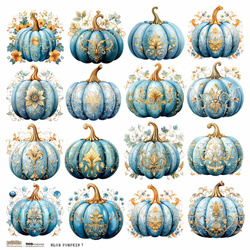 AUFKLEBER - ScrapLove - Blue Pumpkin 1