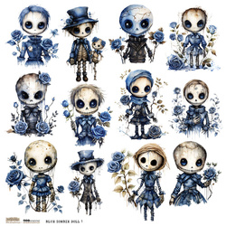 AUFKLEBER - ScrapLove - Blue Zombie Doll 1