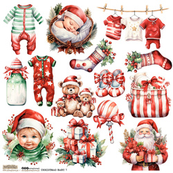 AUFKLEBER ScrapLove Christmas Baby 1 - Weihnachtsbaby 1