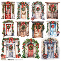 AUFKLEBER - ScrapLove - Christmas Door 1 - Weihnachtstürchen 1