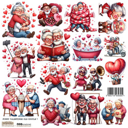 AUFKLEBER - ScrapLove - Christmas Numbers 1 - Weihnachten Zahlen 1