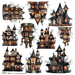 AUFKLEBER - ScrapLove - Halloween Houses 1