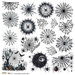 AUFKLEBER - ScrapLove - Halloween Spider Web 1