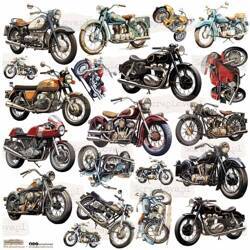 AUFKLEBER - ScrapLove - Motorcycles 1 - Motorräder 1