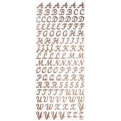 AUFKLEBER metallic - DPCraft - Alphabet 118pc Großbuchstaben