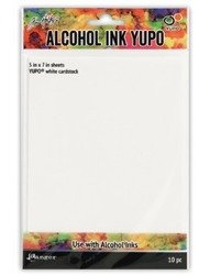 Alkoholtintenpapier - Yupo-Papier - weiß - Tim Holtz - 10 St